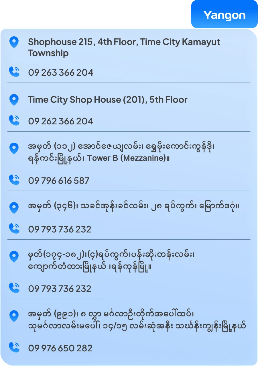 Yangon address